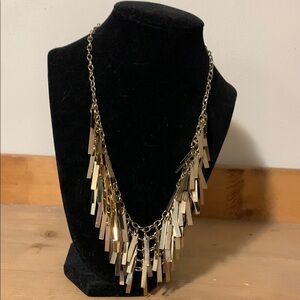 Gold Fringe Necklace